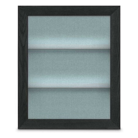 United Visual Products Outdoor Enclosed Combo Board, 42"x32", Gold Frame/Black Porc & Apricot UVCB4232ODG-BLKPORC-APRICOT
